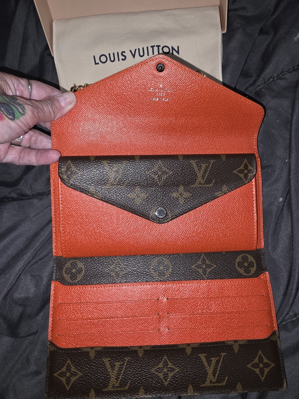 AUTH Louis Vuitton Marie-Lou Long Wallet - Picture 6 of 14